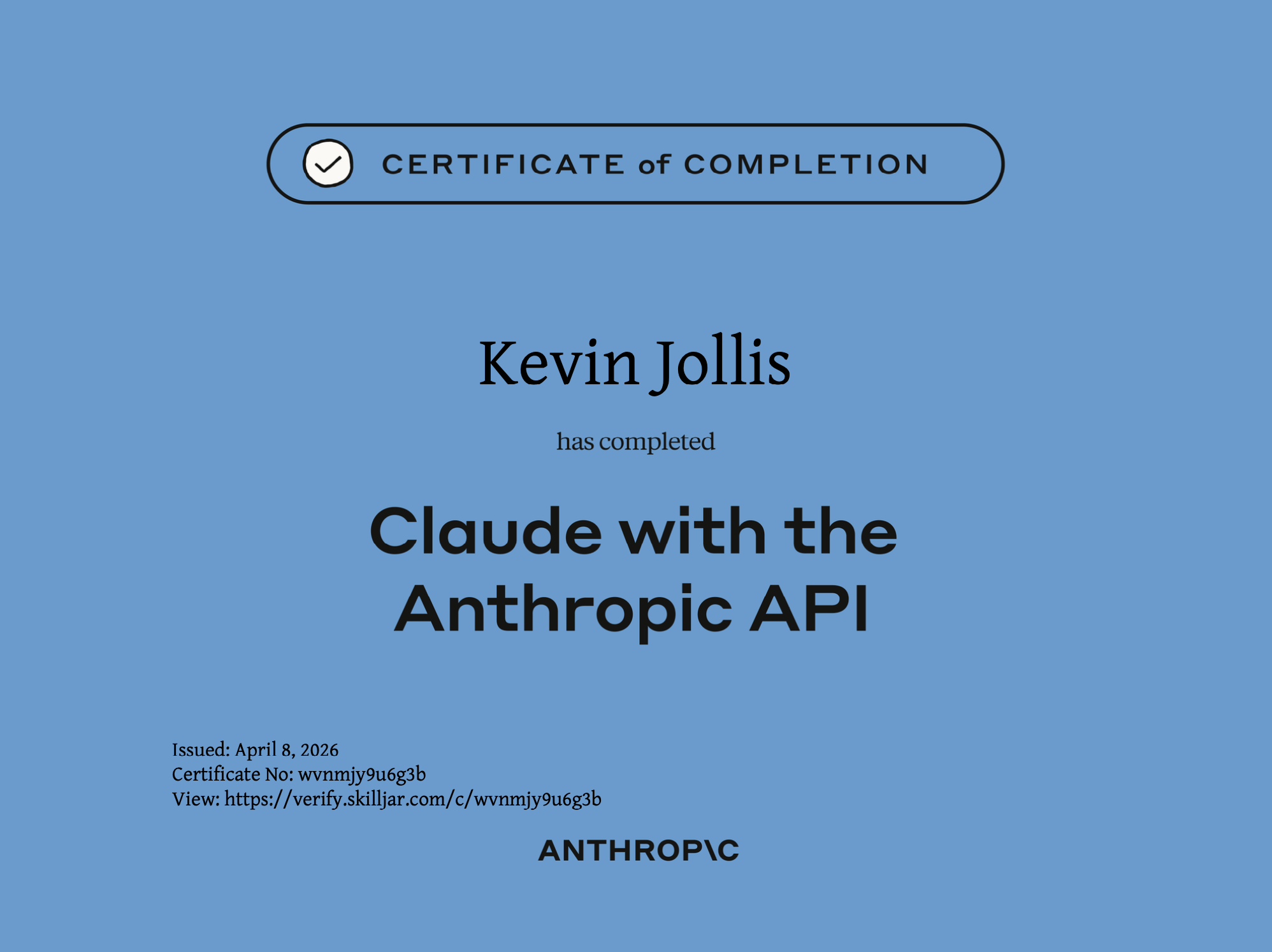 Claude with the Anthropic API